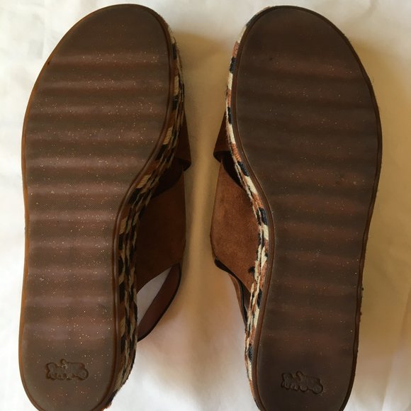 Coach sandals platforms/wedges size 11 - Picture 3 of 15